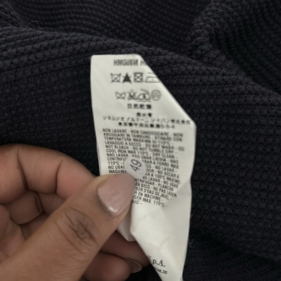 Armani Collezioni Double Breasted Virgin Wool Sweater - Picture 6 of 9